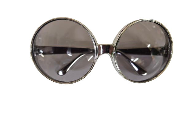 Round Glasses - 70's - Costume Accessories - Gold - Pink - Silver