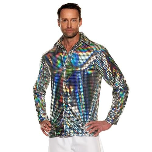 Hologram Shirt - 1970's - Disco - Costume - Men - 2 Sizes