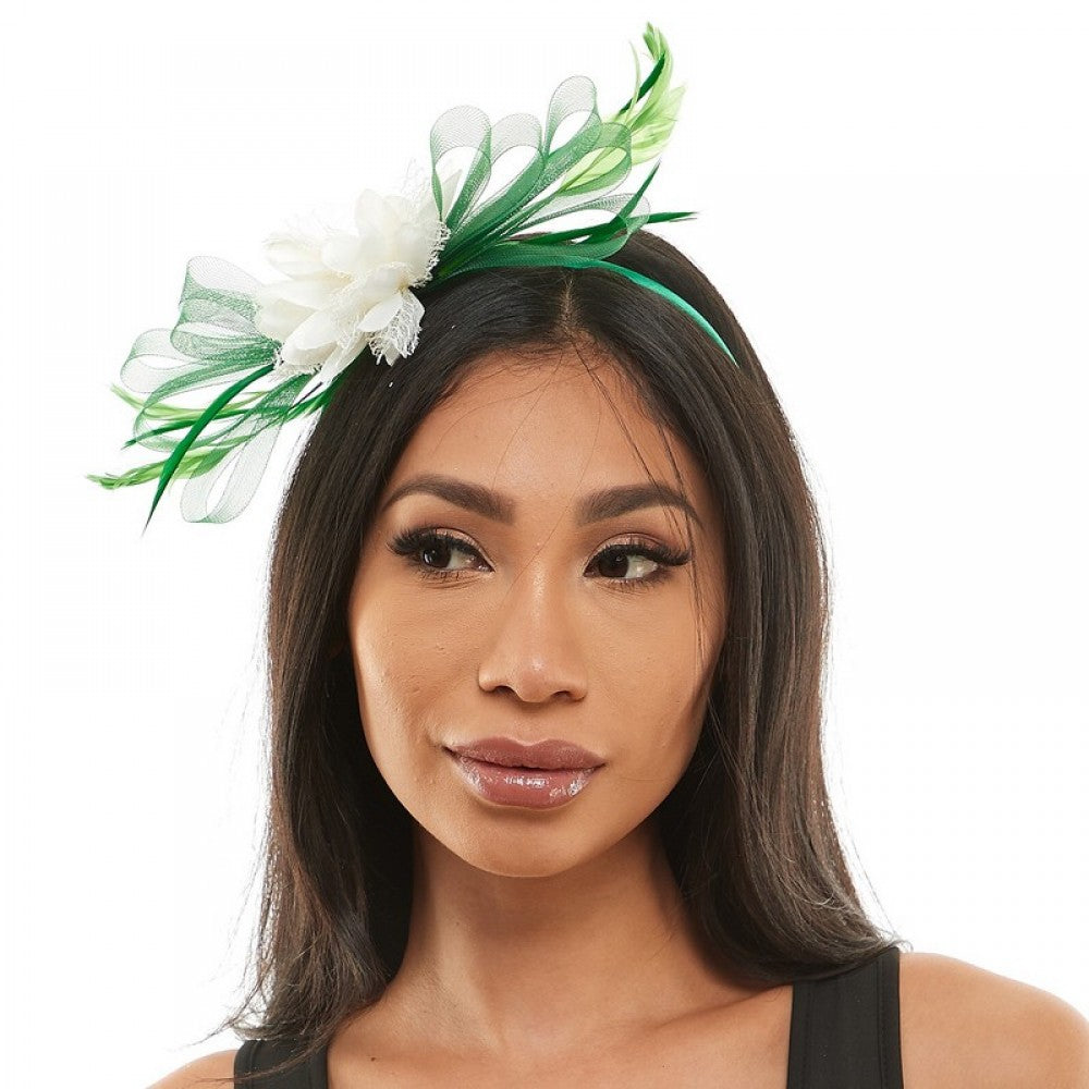 Green Fascinator Headpiece - St Patrick's Day - Costume Accessory - One Size