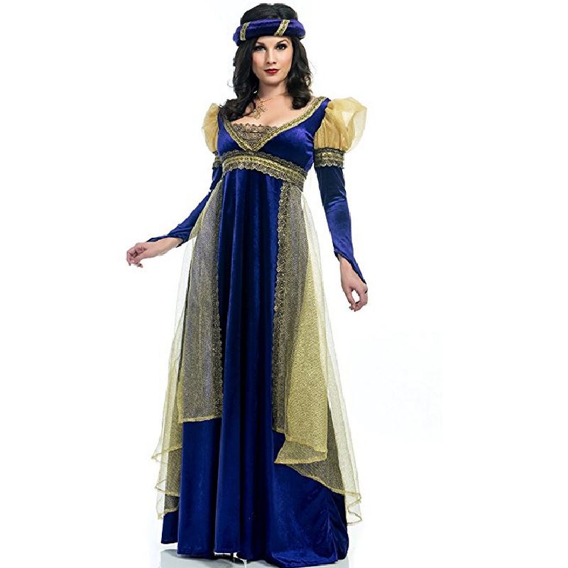 Renaissance Lady - Purple/Blue - Costume - Women - XS Renaissance Lady - Purple/Blue - Costume - Women - XS