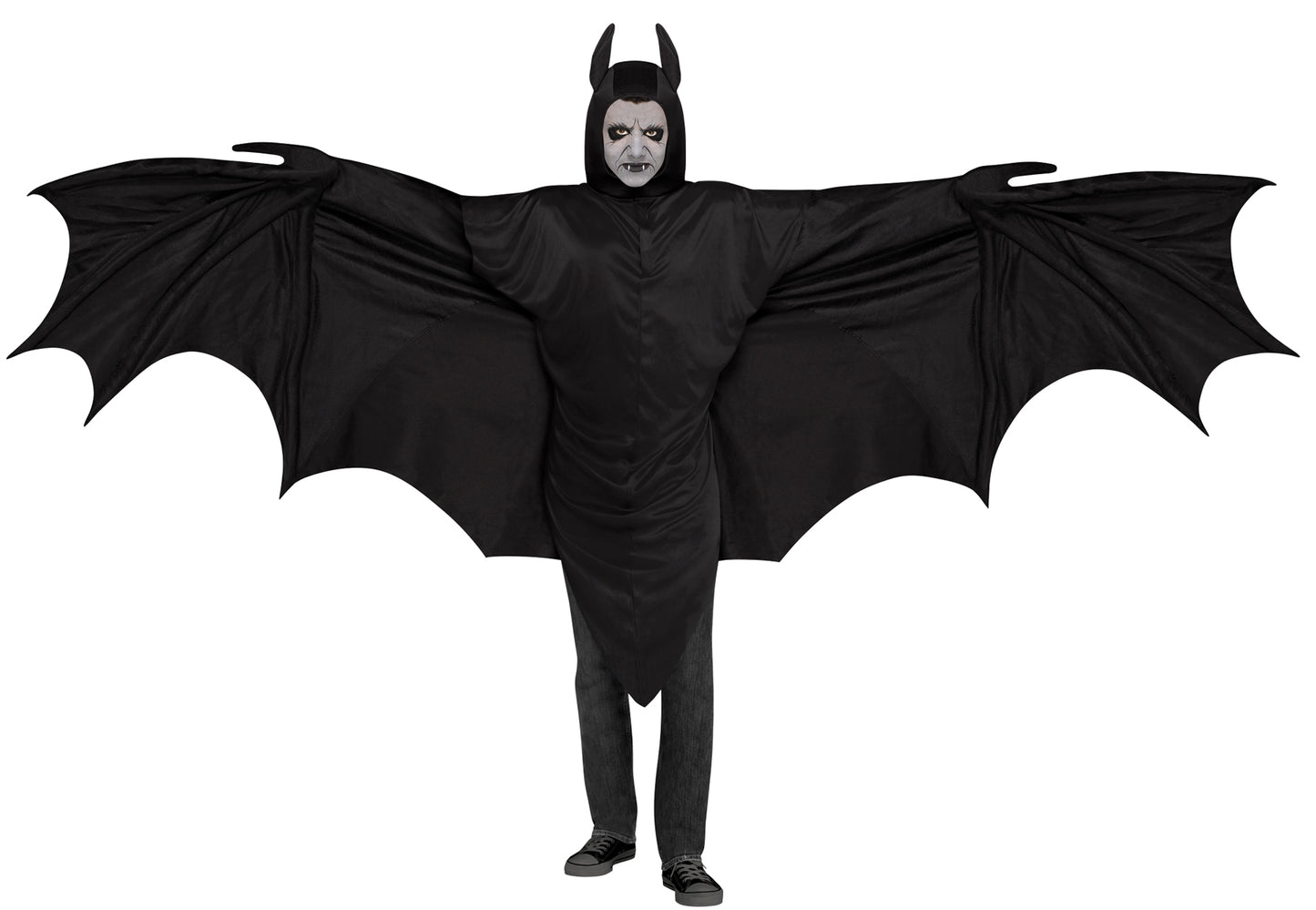 Wicked Wings - Bat - Black - Costume - One Size