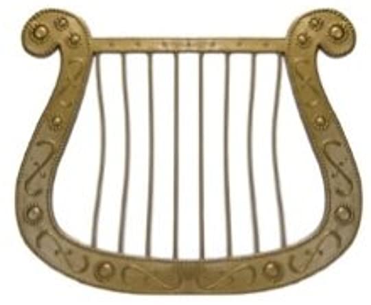 Plastic Angel Harp Prop - Silver or Gold - Easter Christmas - Costume Accessory