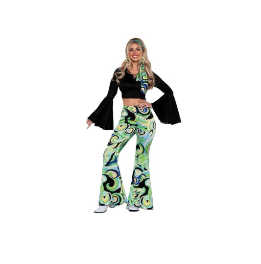 60's Groovy Hot Pants - 3 Pieces - Hippie - Disco - Costume - Adult - 4 Sizes