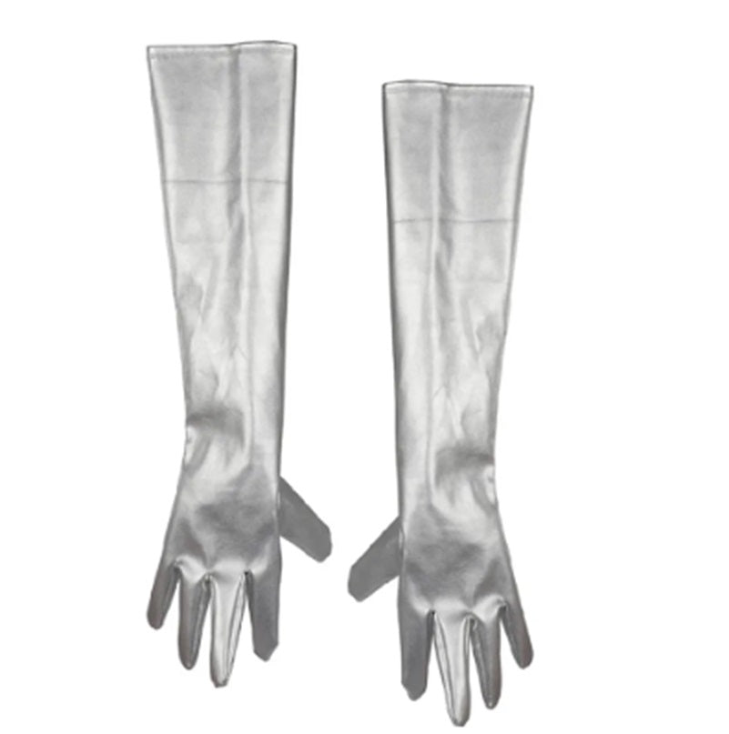 Silver Gloves - Over-The-Elbow - Alien - Disco - Costume Accessories - One Size