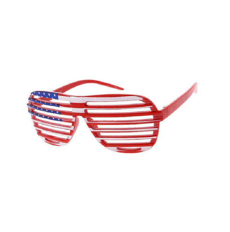 1980's Shutter Slot Glasses - Red | Black | Blue - Costume Accessory - One Size