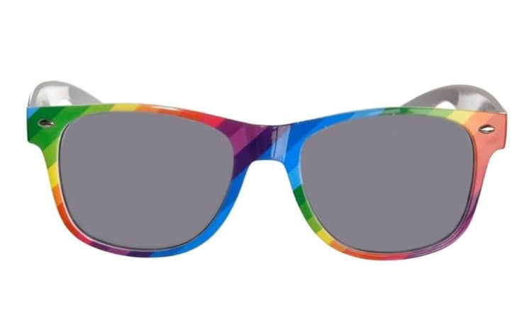 80's Sunglasses - Pride - Rainbow Frames - Costume Accessory - One Size