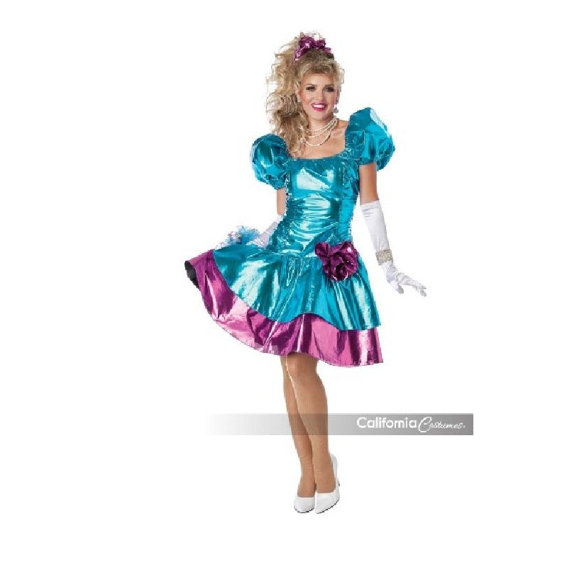 80's Prom Dress - Turquoise/Fuchsia - Pop Star - Costume - Women - 2 S   Arlene's Costumes