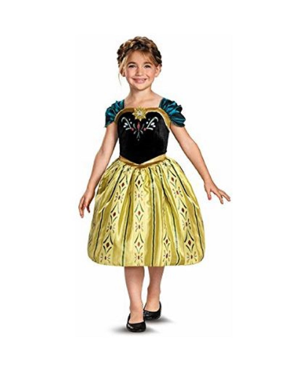 Anna-Kleid – Frozen – Deluxe-Kostüm – Kind – Medium 7–8
