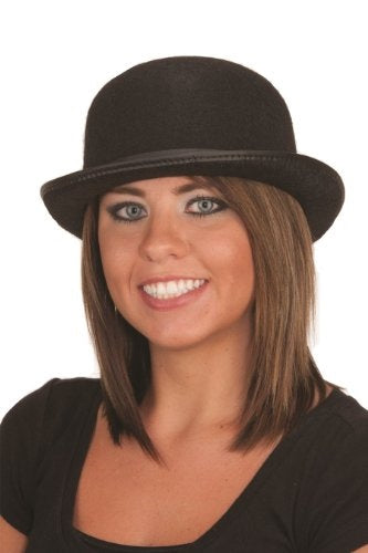 Derby Bowler Hat - Charlie Chaplin - Black - Costume Accessory - One Size