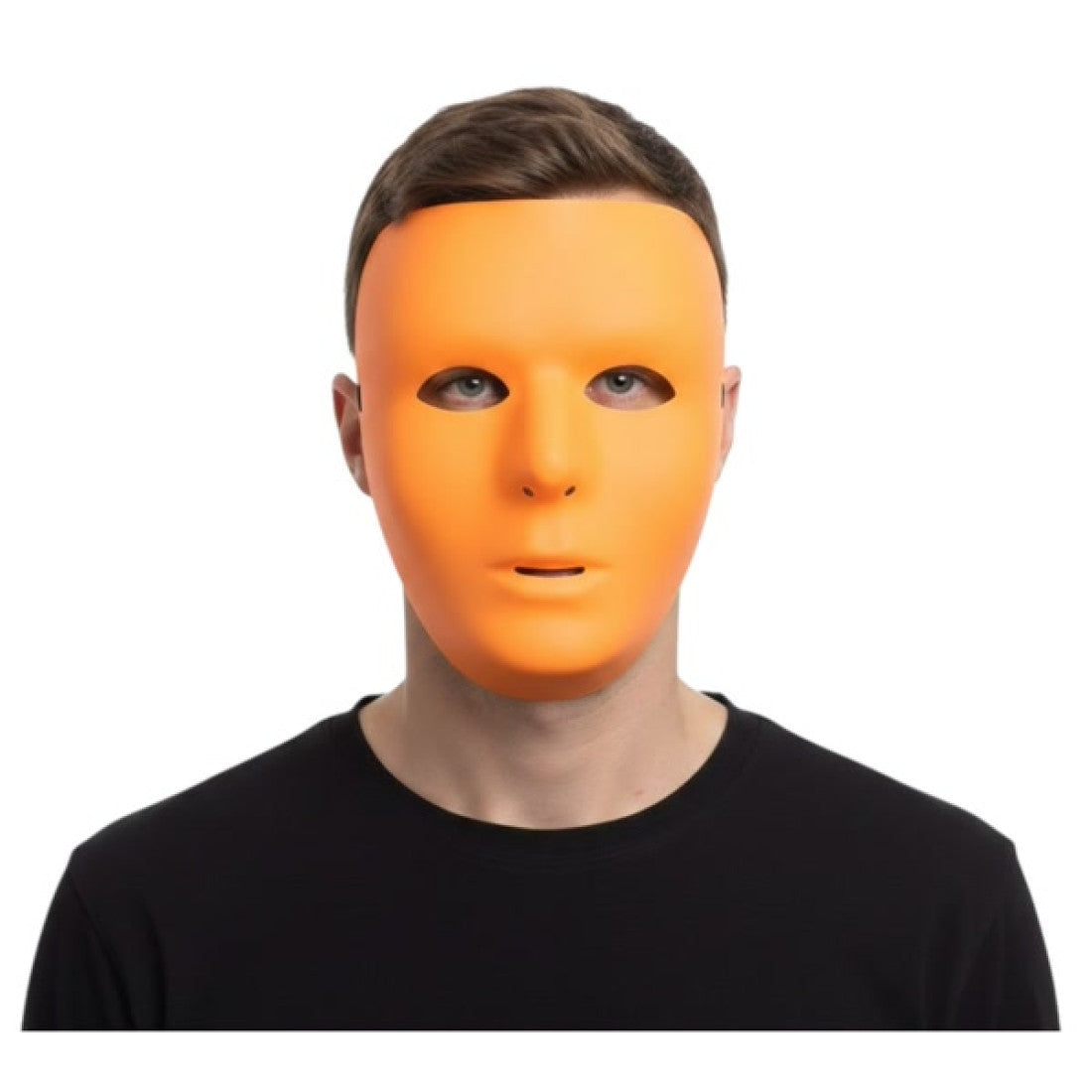 Plastic Blank Mask - Pink | Purple | Orange - Costume Accessory - One Size