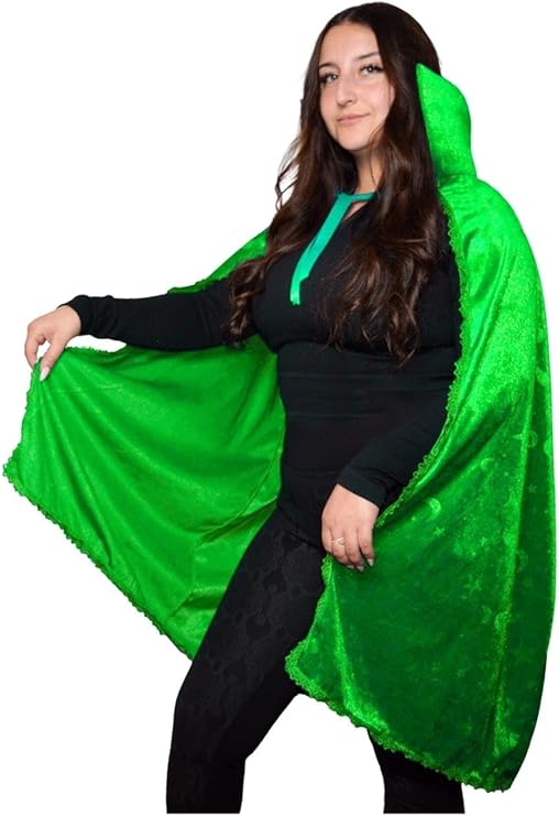 Moon and Star Cape - 36" - Witch - Vamp - Costume - One Size - 3 Colors