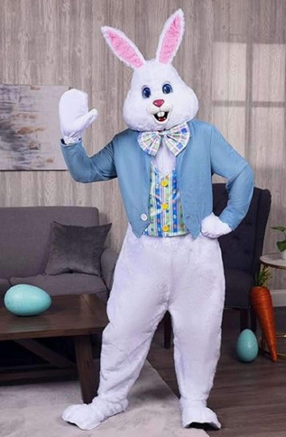 Easter Bunny Rabbit - Jacket - Deluxe Mascot Costume - Plus 2XL