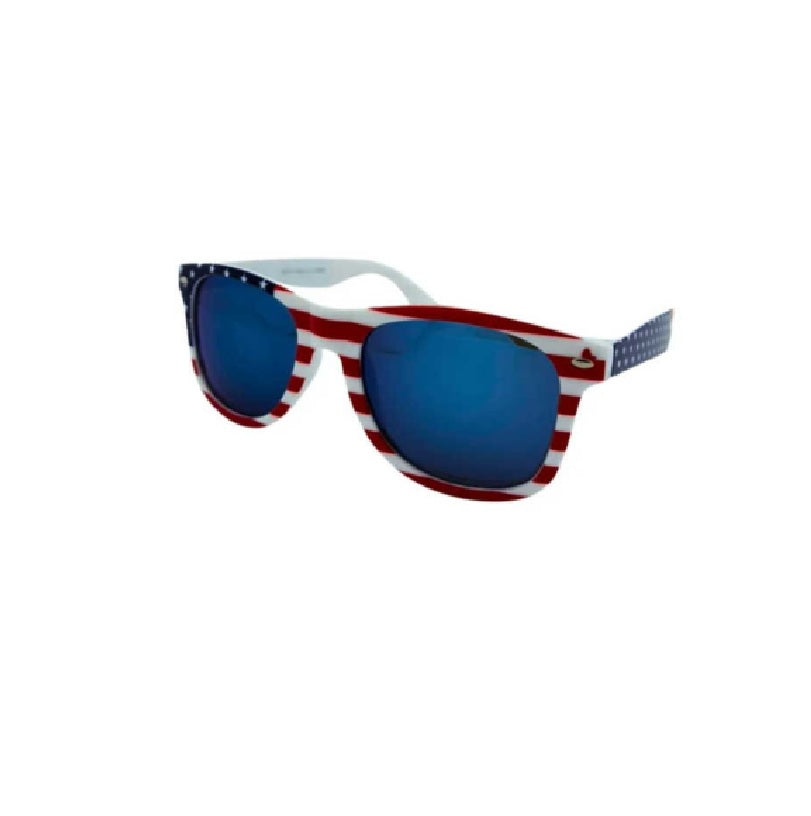 80's USA Flag Sunglasses - Multi Color Lenses - Costume Accessory