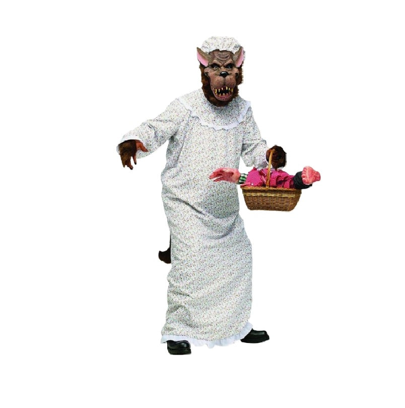Granny Wolf - Fairy Tale - Horror - Costume Accessory - Adult One Size