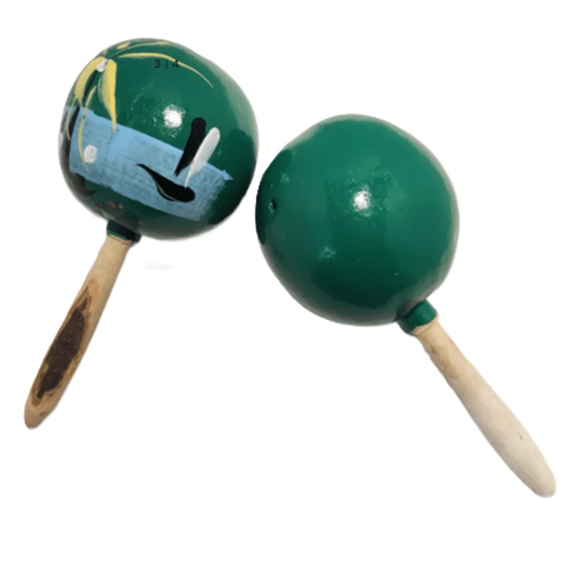 Maracas - Cinco De Mayo - Wooden - 8" - Costume Accessories - 5 Colors