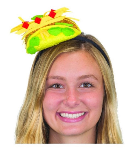 Taco Mini Hat Headband - Festival - Food Truck - Costume Accessory - Teen Adult