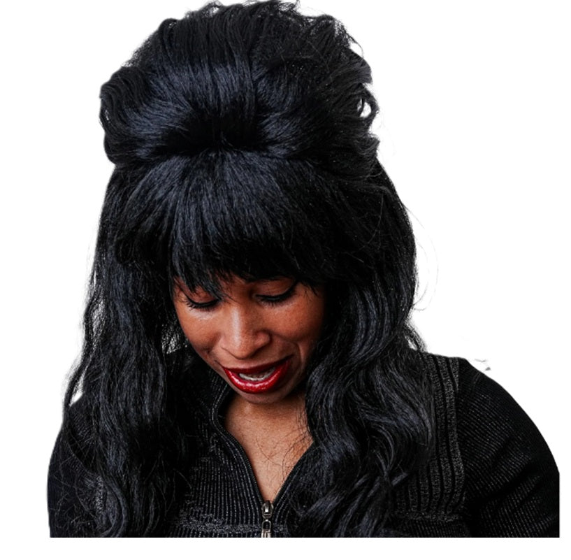 Dark Mistress Wig - Elvira - Long - Black - Costume Accessory - One Size