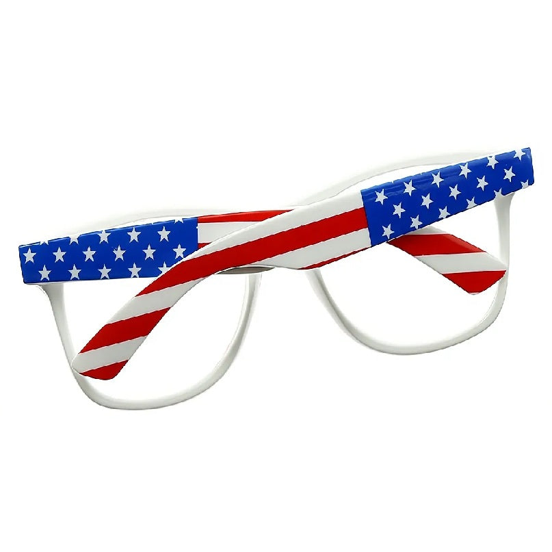 80's Glasses - Patriotic Frames - Costume Accessory - One Size