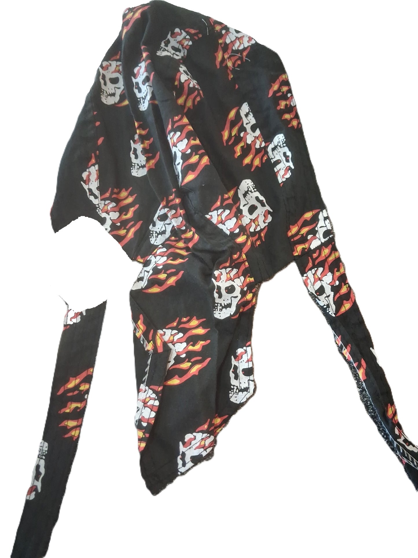 Pirate Bandana - Flaming Skulls - Costume Accessory - One Size