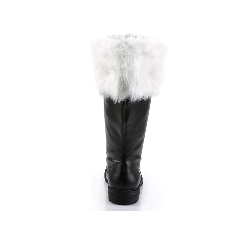 Santa Boots - Holiday - Christmas - Wide Calf - Faux Fur Trim - Men - 4 Sizes