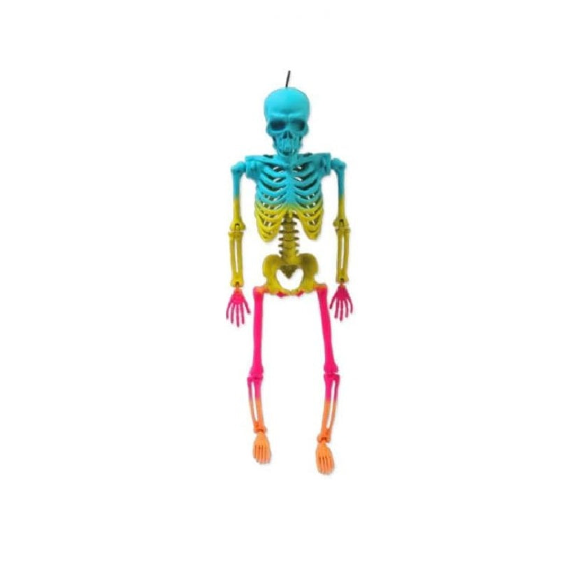 Tie-Dye Summerween Skeleton - 14" - Plastic - Costume Accessory Prop Decor