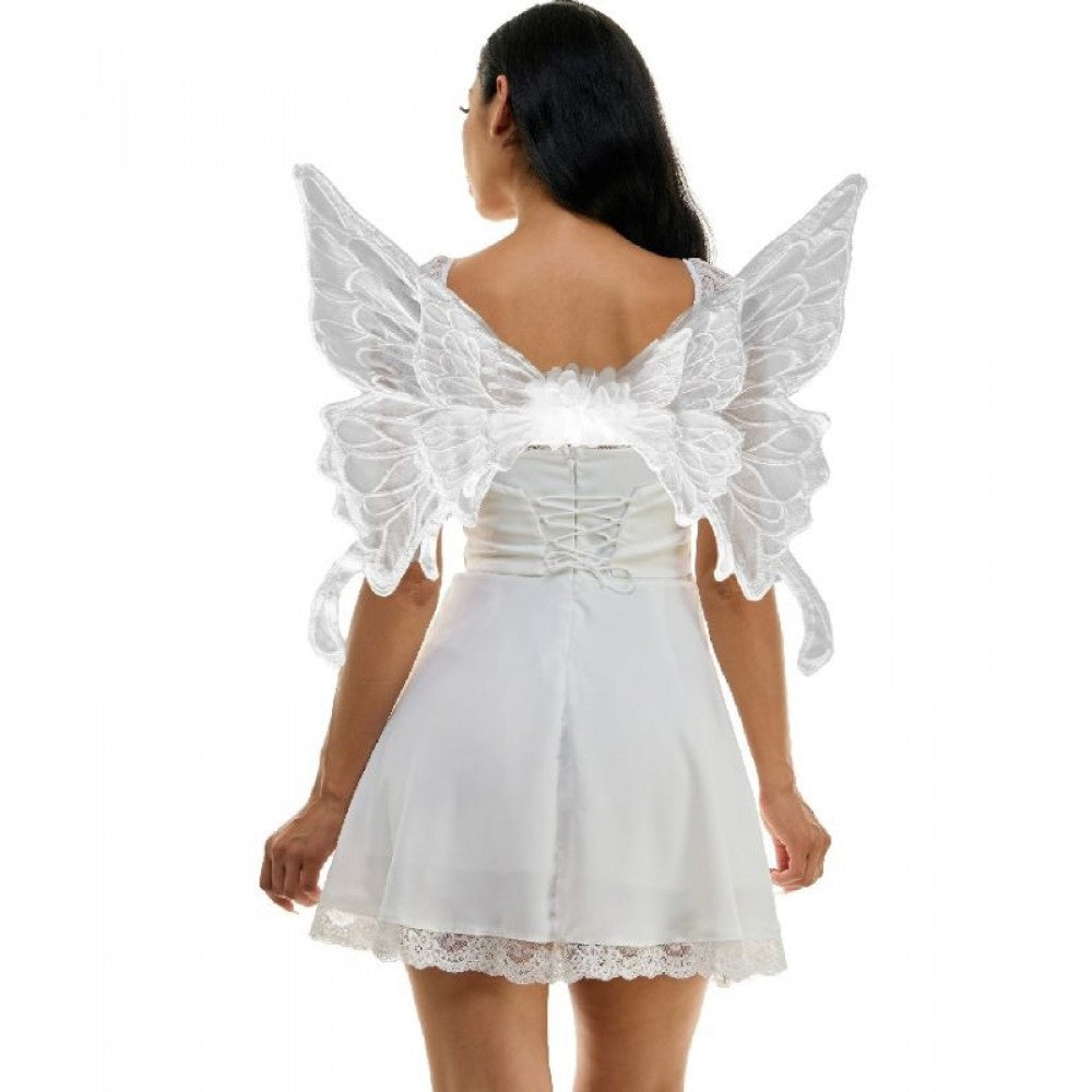 White Angel Wings - Butterfly - Fairy - Costume Accessory - One Size
