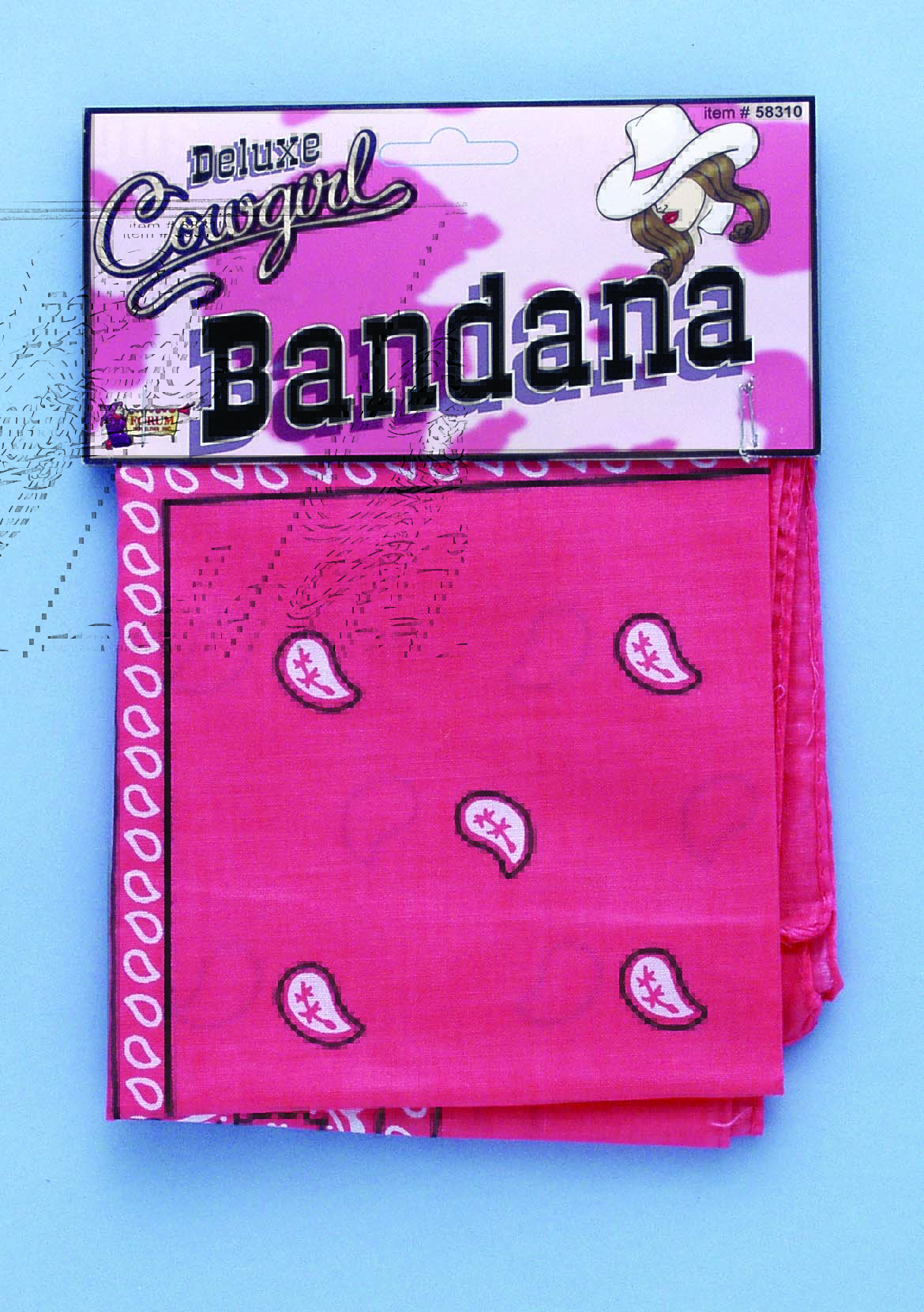 Pink Paisley Bandana - Cowgirl - Versatile - Costume Accessory - One Size