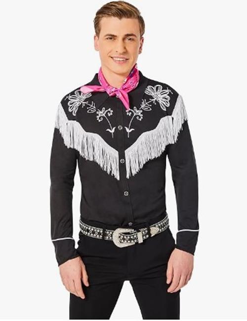 Ken Cowboy Shirt - Barbie - Costume - Men - 2 Sizes