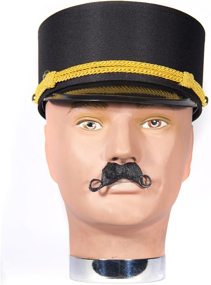 Bellboy Hat - Bellhop - Black/Gold - Wizard of Oz - Costume Accessory - One Size