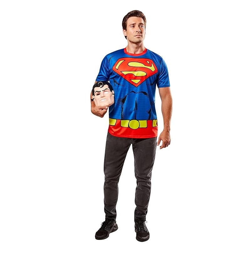 Superman - Ben Cooper T-Shirt Mask - Unisex Costume