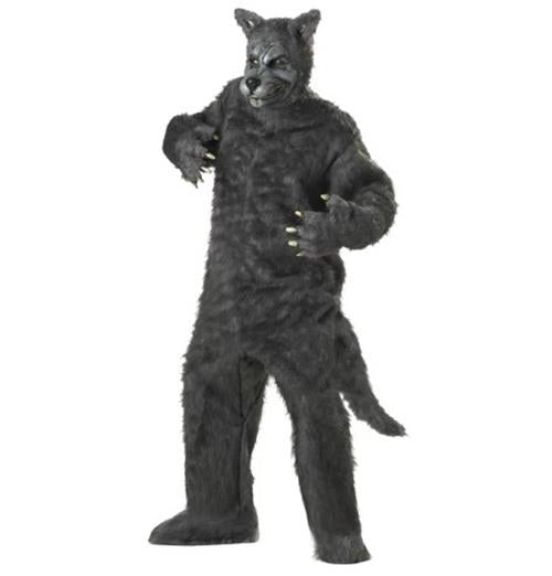 Big Bad Wolf - Gray - Faux Fur - Animal - Mascot - Costume - Adult Plus