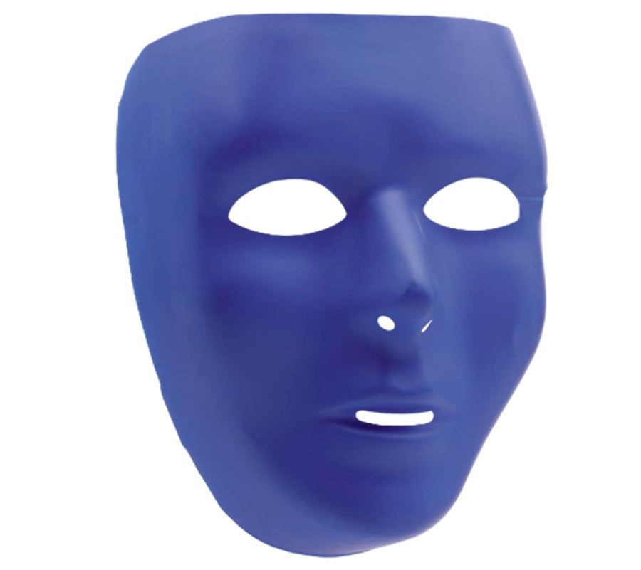 Blank Mask - Plastic - Costume Accessory - One Size - 4 Colors