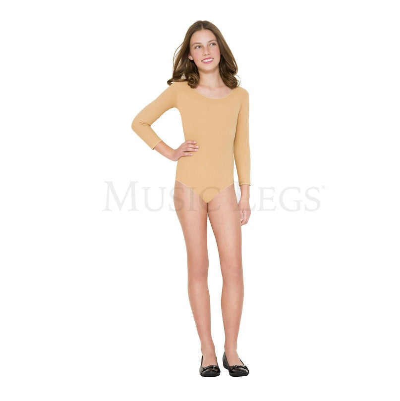 Body Suit - Leotard - Black or Beige - Dance - Cosplay - Girls XL