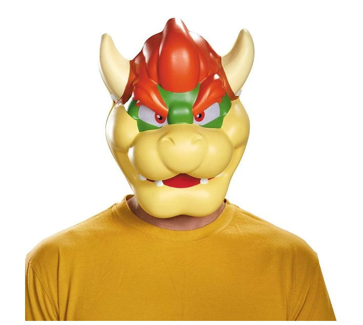Máscara Bowser 1/2 - Plástico - Super Mario Bros - Disfraz - Adulto Adolescente