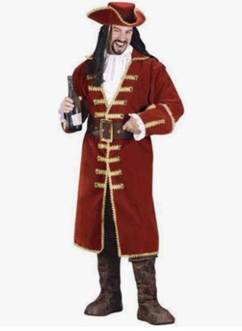 Captain Blackheart Pirate - Hook - Morgan - Costume - Men - Standard 6' 200lbs