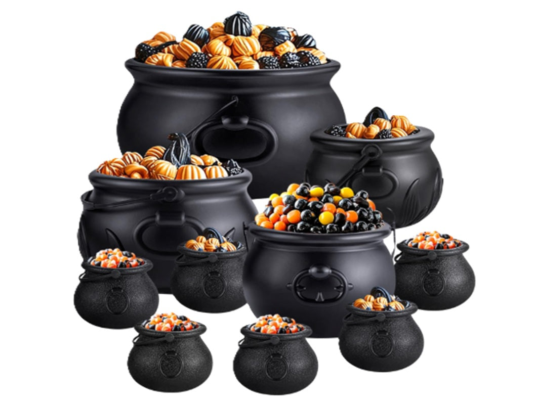Black Cauldron - Witch - Plastic - Decor - Costume Accessory Prop - 16" Depth