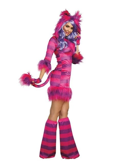 Cheshire Magic Cat - Alice in Wonderland - Costume - Women - 3 Sizes