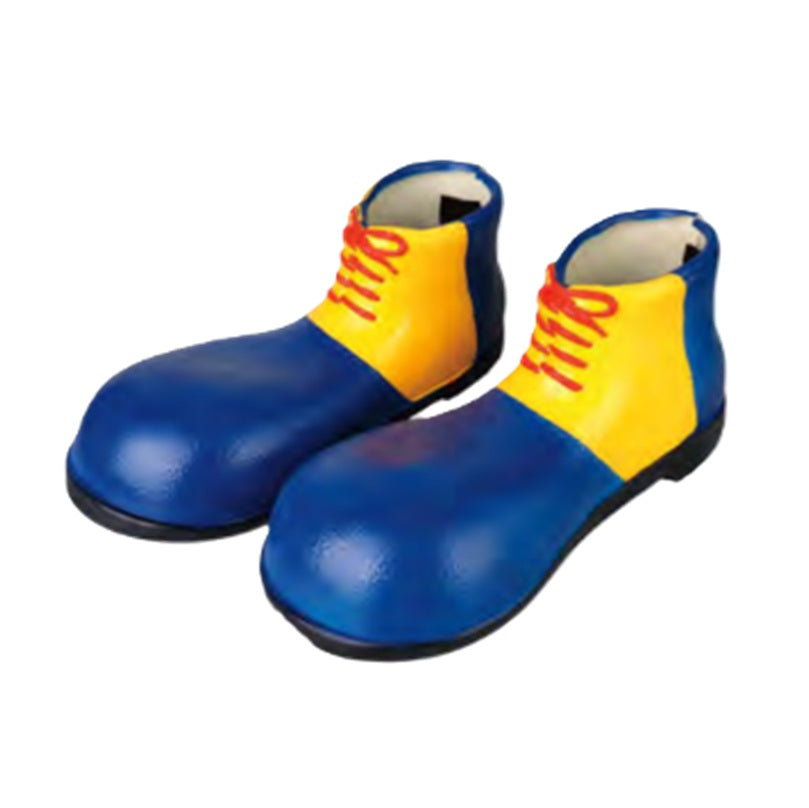 Latex Clown Shoes - Blue/Yellow/Red - Costume Accessory - One Size
