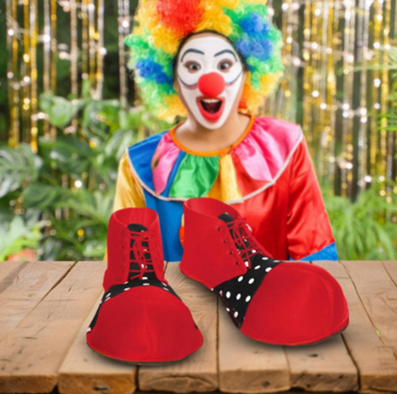 Vinyl Clown Shoes - Costume Accessory - One Size - 2 Colors
