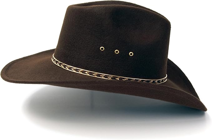 Brown Cowboy Cowgirl Hat - Costume Accessory - Adult - Small/Medium