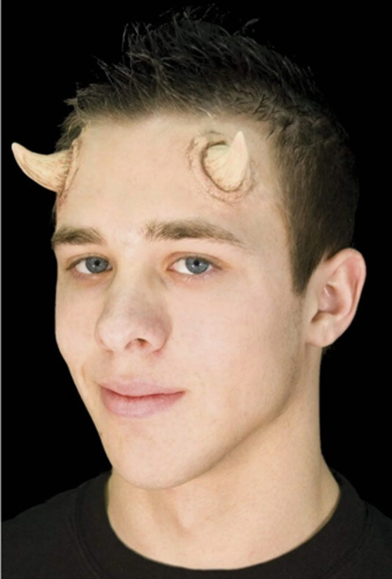 Neutral-Tone Small Demon Horns Universal - Costume Accessory - One Size