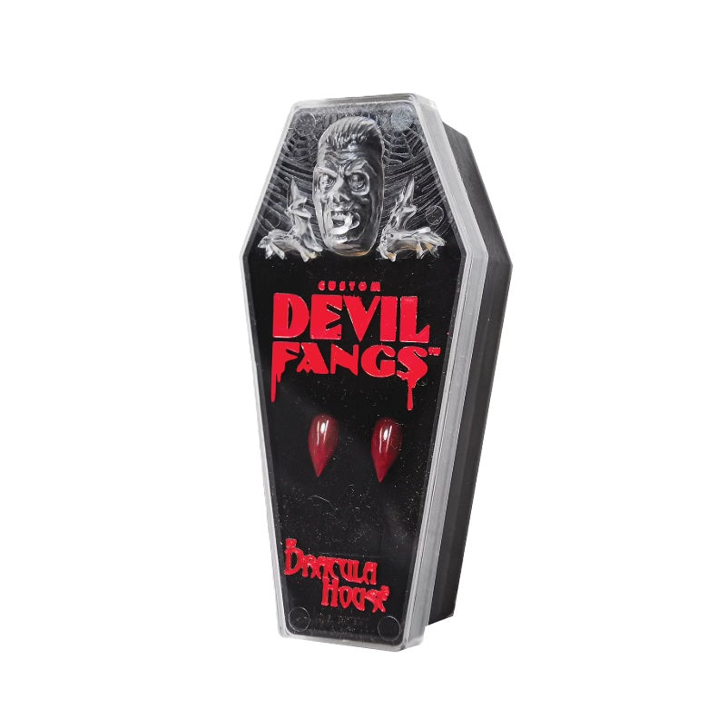 Red Devil Vampire Fangs - Uppers Costume Accessories - One Size