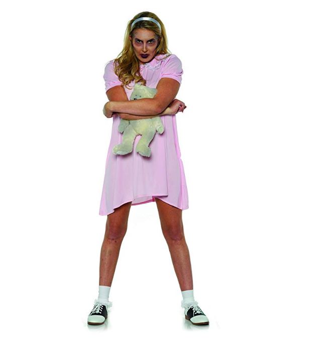 Women's Eerie Hotel Twin Pink Doll Dress Costume Large 12-14 Women's Eerie Hotel Twin Pink Doll Dress Costume Large 12-14