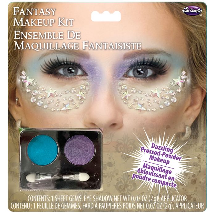 Dazzling Eye Décor Makeup Kit - Face Jewels - Costume Accessories - 2 Styles