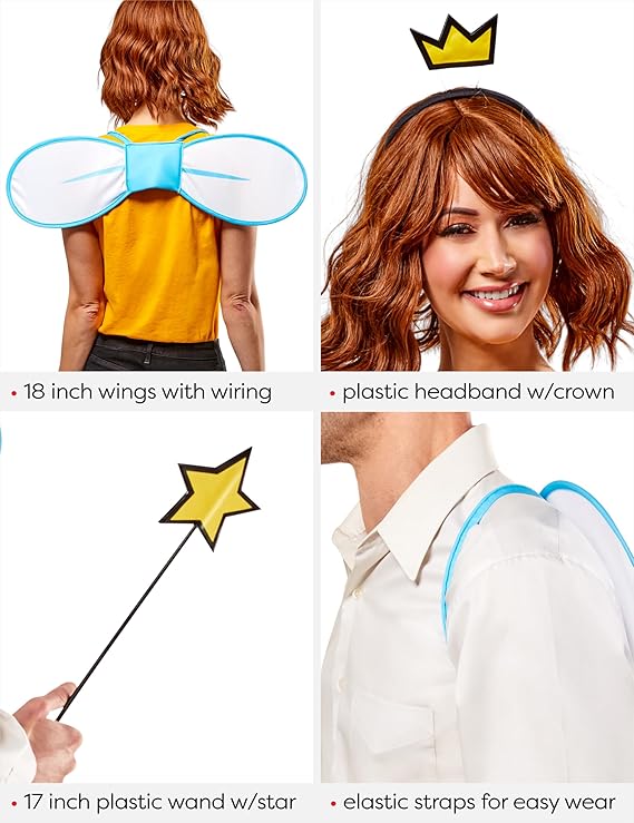 Fairly Odd Parents Set - Cosmo or Wanda - Costume Cosplay Accessory - One Size