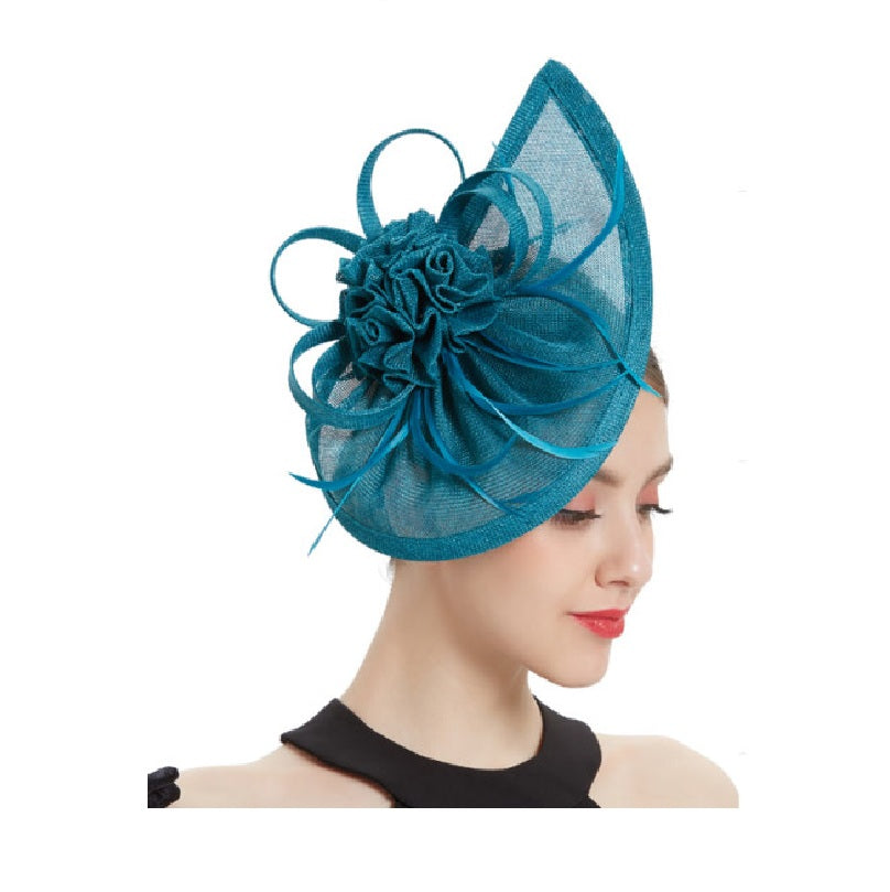 Fascinator - Lake Blue - Derby - 20's - Costume Accessory - One Size