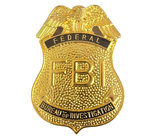 Faux Law Enforcement Badge - Textured Plastic - Costume Accessory Prop