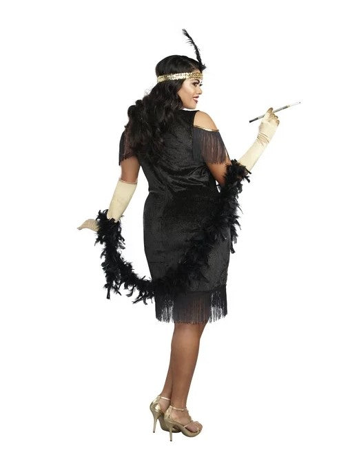 Swanky Flapper - Roaring 20's -  Art Deco - Costume - Women - Plus - 2 Sizes