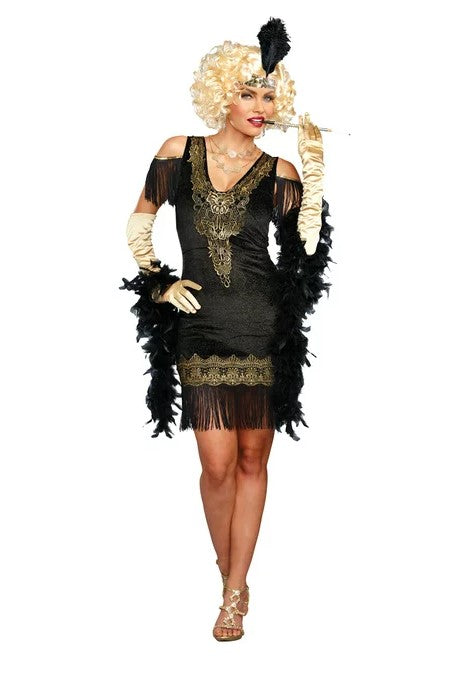 Swanky Flapper - Roaring 20's -  Art Deco - Costume - Women - 3 Sizes