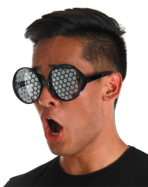 Fly Glasses - Smokey/Black - Bug - Costume Accessories - One Size